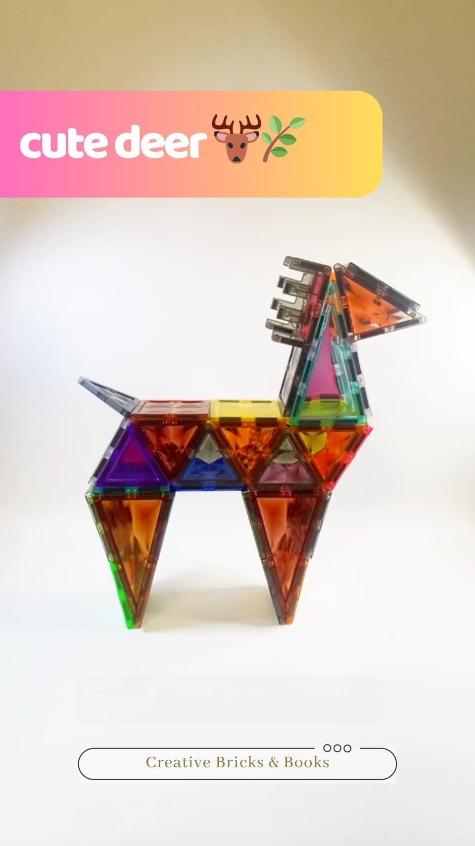 🦌 Build the Most GRACEFUL Magnetic Deer with Magnetic Tiles! 🌲